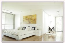 Laqueamento de moveis BH - cama e roupeiro branco